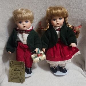 2 Vintage Seymour Mann Porcelain Dolls